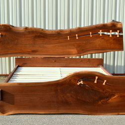 Live Edge Walnut King Size Bed - Bed Frames