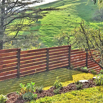 Custom Redwood Privacy Fence