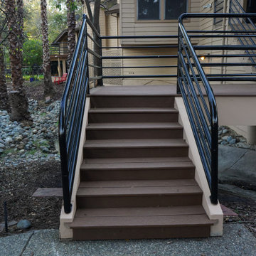 Burned Deck Rebuild with Trex Decking – Carmichael, CA