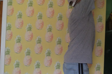 Pineapple Papered Kitchen