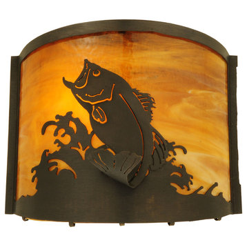 11.25W Leaping Bass Wall Sconce