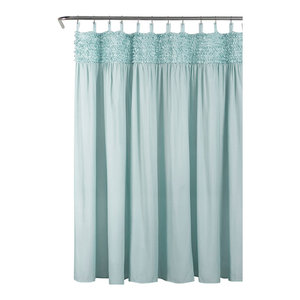Lake Como Sc Blue 72x72 Traditional Shower Curtains By Lush