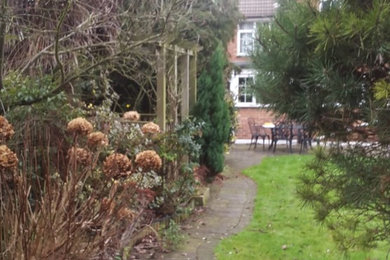Shabby-chic style garden in Surrey.