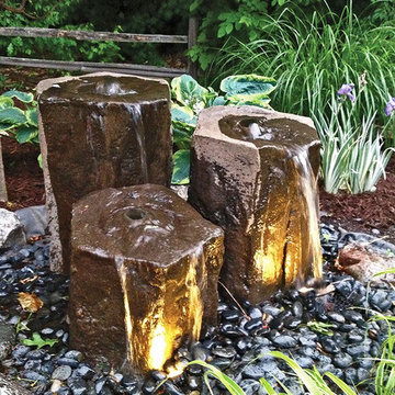 Medium Column Handcrafted Bubbling Rock Fountain Kit