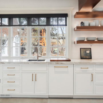 7th Ave Parkway - Modern White and Walnut Kitchen