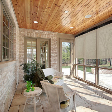 Indoor Shades in Sunroom
