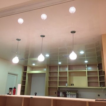 stretch ceiling in the kitchen