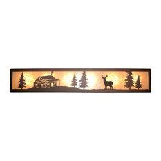 wildlife decor llc valance style bath vanity light rust amber mica 18 - Rustic Bathroom Vanity Lights wildlife decor llc valance style bath vanity light rust amber mica 18 - Rustic Bathroom Vanity Lights