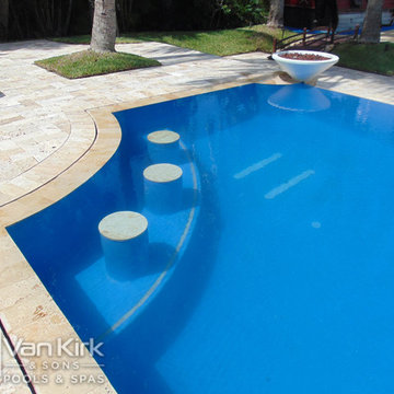Sunken Bar Stools For The Vanilla Ice Project Season 5 Pool That Van Kirk & Sons