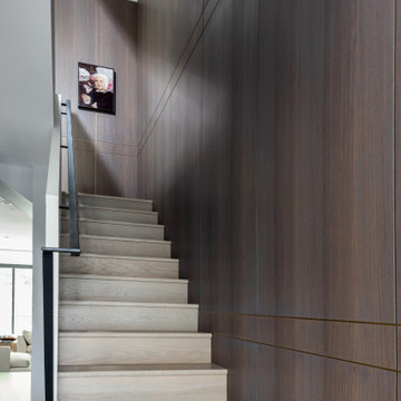 Eucalyptus and Brass Wall Paneling