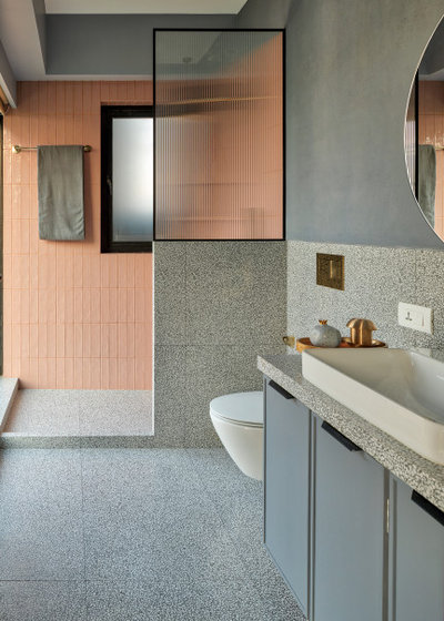 Transitional Bathroom by Rasneet Anand Design