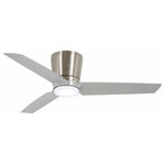 Minka Aire - Minka Aire F671L-BN/SL Pure - 48" Ceiling Fan with Light Kit - Shade Included: Yes  Sloped CeiPure 48" Ceiling Fan Brushed Nickel/Silve *UL Approved: YES Energy Star Qualified: n/a ADA Certified: n/a  *Number of Lights: Lamp: 1-*Wattage:16w LED bulb(s) *Bulb Included:No *Bulb Type:LED *Finish Type:Brushed Nickel/Silver