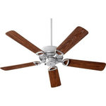 Quorum - Quorum 143525-924 Estate - 52" Patio Ceiling Fan - Rod Length(s): 6.00  Amps: .57/.39/.21  Motor Warranty: Limited Lifetime  Motor Lead Wire:Estate Patio 52" Patio Ceiling Fan Galvanized Walnut Blade *UL: Suitable for wet locations*Energy Star Qualified: n/a  *ADA Certified: n/a  *Number of Lights:   *Bulb Included:No *Bulb Type:No *Finish Type:Galvanized