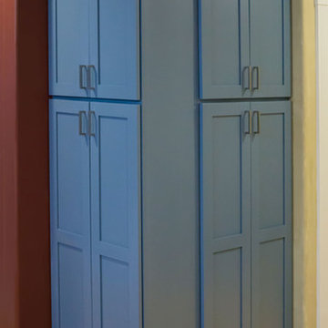 Blue Antique Tacoma Kitchen