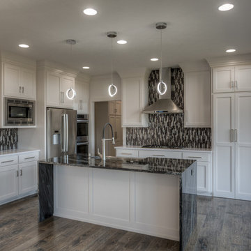 Wyndham Custom 2-story, stairs in back of home
