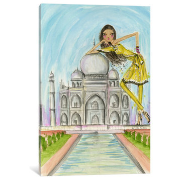 "See The Sights Agra" Canvas Art Print By Bella Pilar, 26x1.5x40