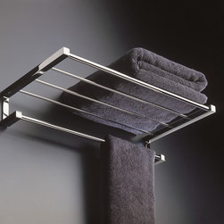 Metric 38.51.10.002 by WS Bath Collections Towel Rack 23.6" in Polished Chrome - Towel Racks & Stands