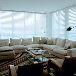 Automated Silhouette shades, Miami Luxury - Window Treatments