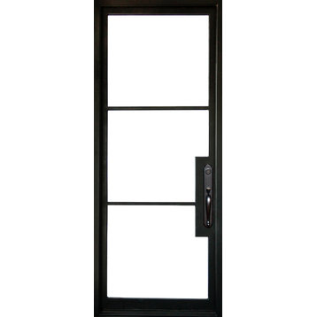 Vision Steel 46"x96" Wrought Iron Door, Left Hand