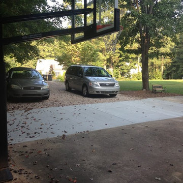 Jason T's Pro Dunk Gold Basketball System on a 39x25 in Raleigh, NC