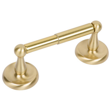 500 Series Wall Mount Toilet Paper Holder With Roller, Satin Brass