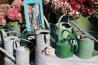 Réalisation d'un jardin champêtre.