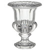 10" Clear Large Omari Crystal Urn Vase