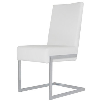 Modrest Batavia Modern Dining Chairs, Set of 2, White