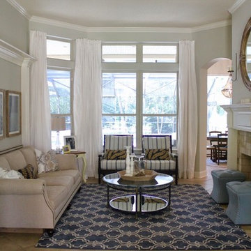 Transitional Living Room - St Johns County