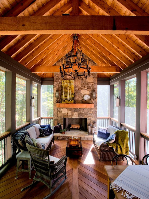 Craftsman Back Porch Design Ideas, Remodels & Photos | Houzz