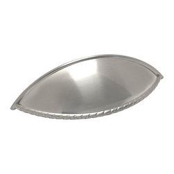 Cosmas - Cabinet Bin Cup Pull, Set of 25, Satin Nickel - Cabinet And Drawer Handle Pulls