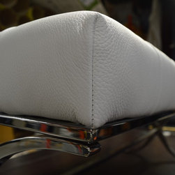 Leather White Bench - Products