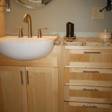 Narrow bath Remodel (Jeanne Clark)