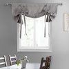 Clay Faux Linen Room Tie-Up Window Shade Single Panel, 46W x 63L