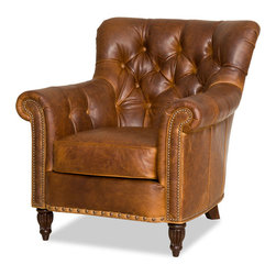 Leather Chairs and Ottomans - Products