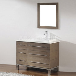 Gray Oak Bathroom Vanities - Bath Products