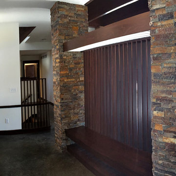 Front entry Foyer, w/ Stair and Living beyond