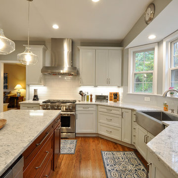 Two-finish Cherry and Maple Kitchen Design Fredericksburg, VA