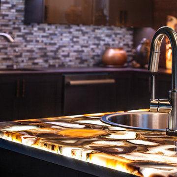 Backlit Agate Kitchen Countertop