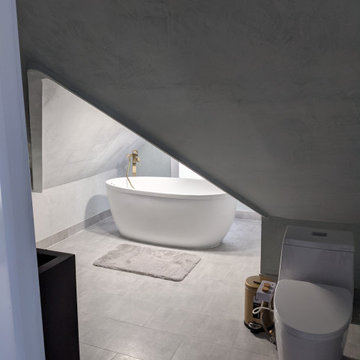 Venetian Plaster Attic Bathroom