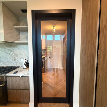 Pocket doors 2166 matte clear glass