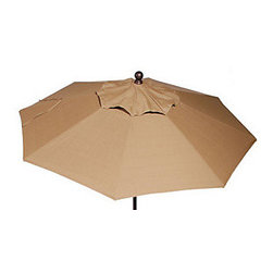 Christy Sports 7.5' Push Tilt Market Umbrella Straw - Outdoor Umbrellas