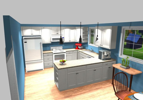 Kitchen Remodel Design Before, Kitchen Cabinets And Countertops At Lowe S