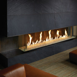 DaVinci by Travis Industries - DaVinci Custom Fireplaces - Bay Window - Indoor Fireplaces