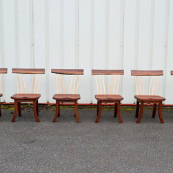 Walnut Spindle Backed Chair - Dining Chairs