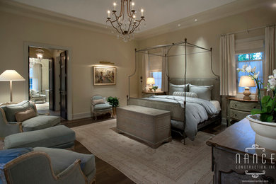 Example of a transitional bedroom design in Phoenix