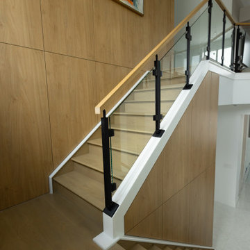 Modern Architectural Millwork Feature Wall & Stair Paneling