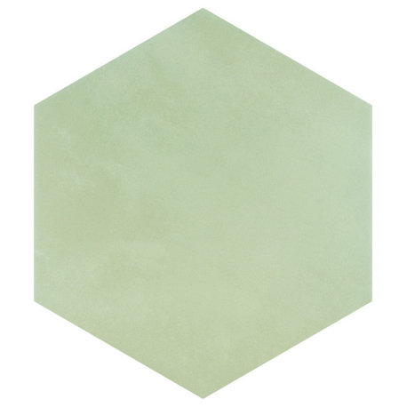 Horizon Hex Verde Ceramic Floor and Wall Tile