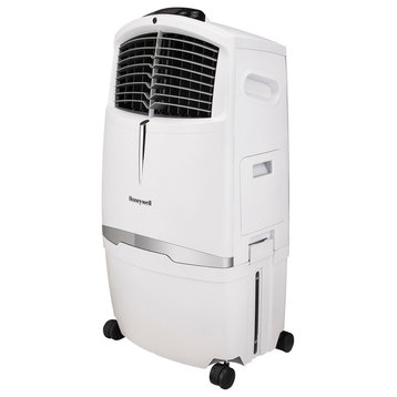 525 CFM Indoor Evaporative Air Cooler, Swamp Cooler, With Remote Control, White