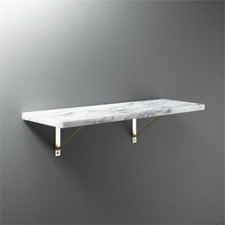 marble wall-mounted shelf | CB2 - Storage And Organization